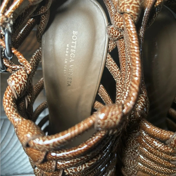 Bottega Veneta Intricato cage wedge Brown size 37 - Picture 4 of 6